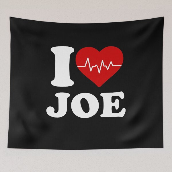 Item preview, I Love Joe Heartbeat I Heart Joe Red designed and sold by clothesy7.