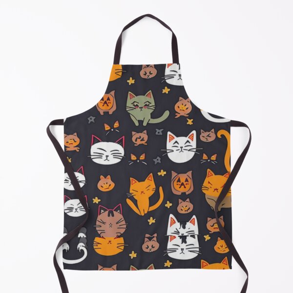 Item preview, Whisker's Haunt: Chilling Cat Pattern designed and sold by orchidgd.