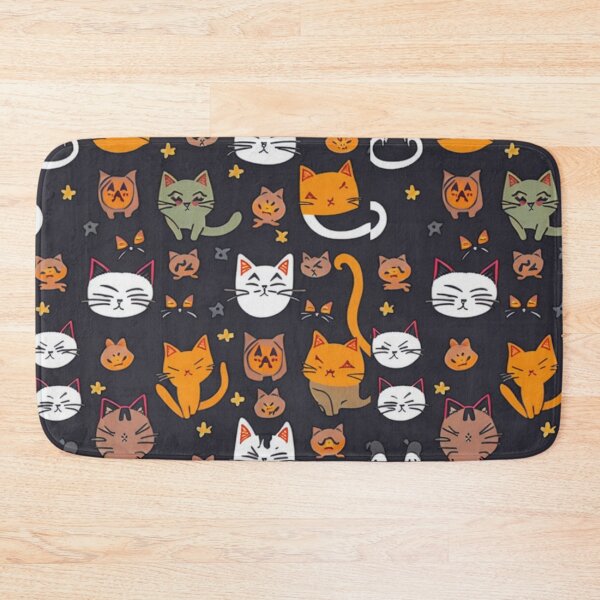 Item preview, Whisker's Haunt: Chilling Cat Pattern designed and sold by orchidgd.