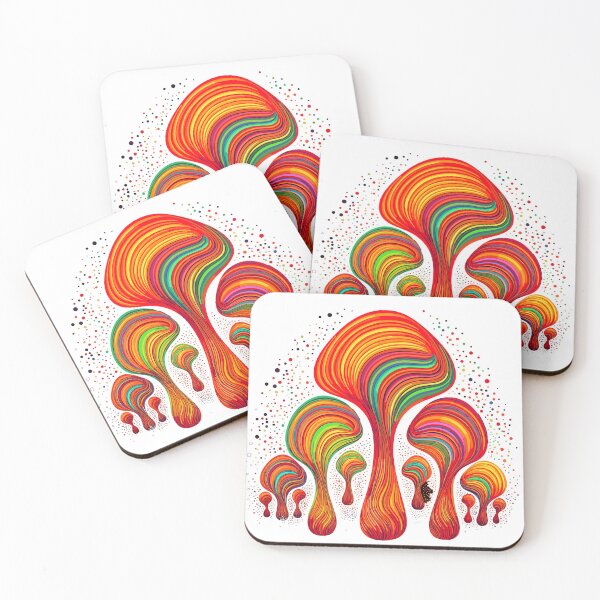 Item preview, Mushroom Utopia Part I | Psychedelic Drips | Colorful Dream designed and sold by mindexploration.