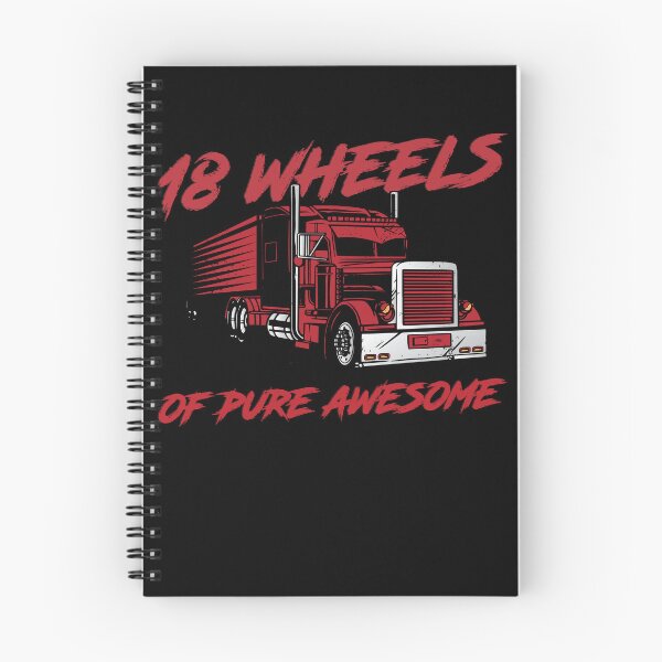 Item preview, 18 Wheels Of Pure Awesome Semi Truck Driver Funny Trucker Gear designed and sold by DynamicDesign.