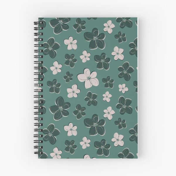 Item preview, Boho-chic Floral pattern, teal, green, beige flower  designed and sold by JinJinYoon.