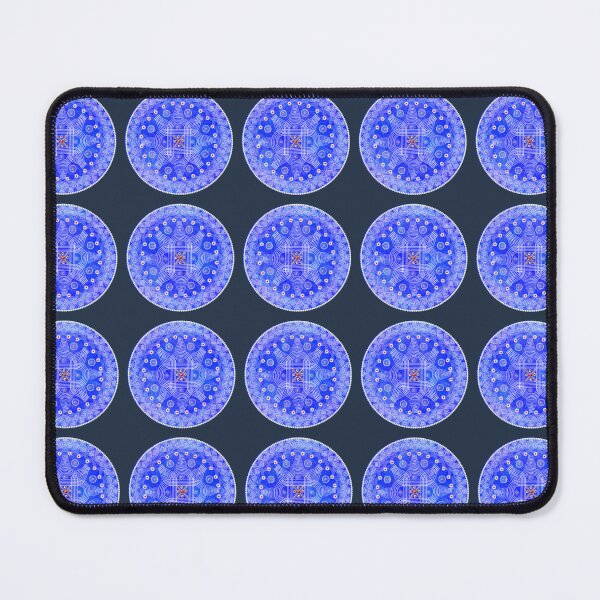 Item preview, Padi kolam/muggu/Rangoli Blue Background designed and sold by ShreecreatE.
