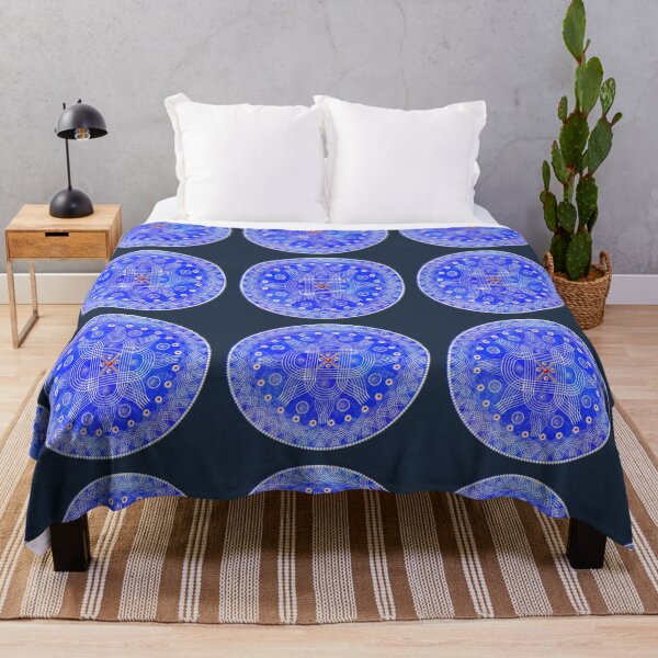 Item preview, Padi kolam/muggu/Rangoli Blue Background designed and sold by ShreecreatE.