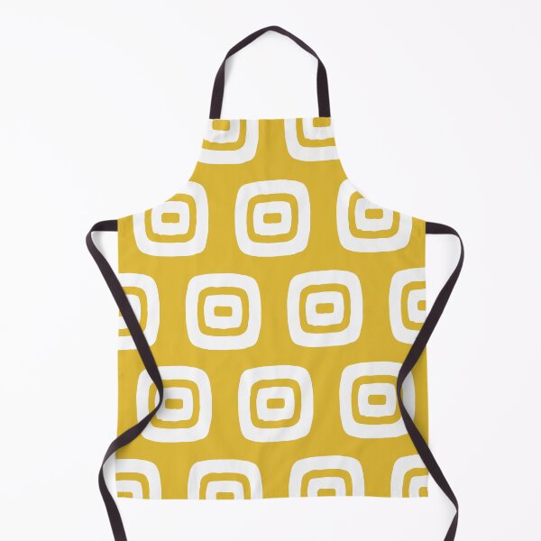 Item preview, Mid Century Modern Geometric Pattern 731 Yellow and White designed and sold by tonymagnerart.