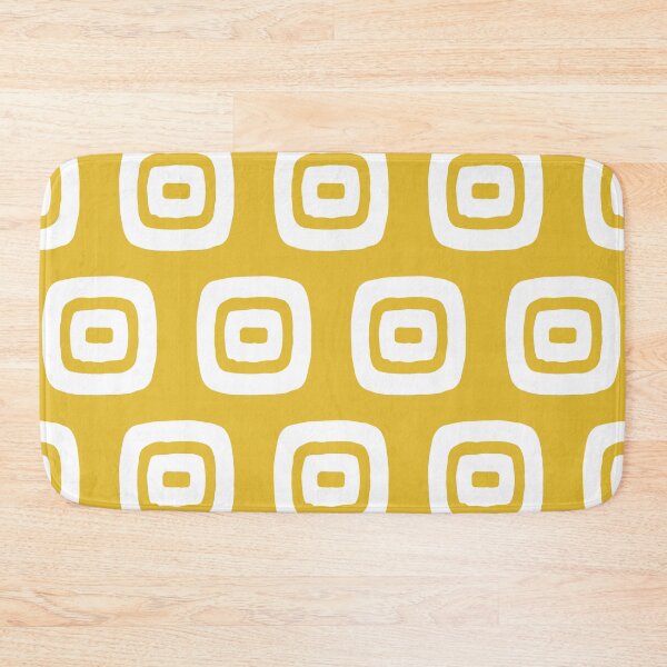 Item preview, Mid Century Modern Geometric Pattern 731 Yellow and White designed and sold by tonymagnerart.