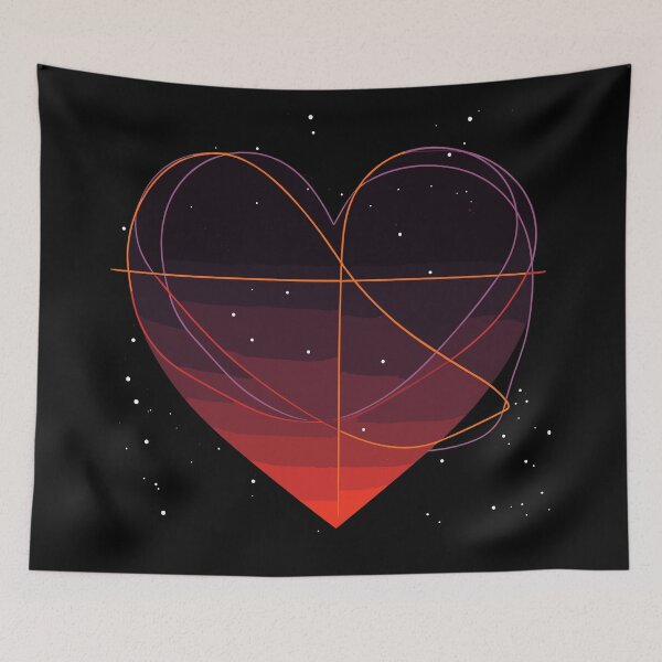 Item preview, LOVE US | Cosmic Love | Heart in the Stars designed and sold by mindexploration.
