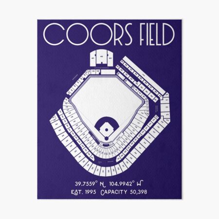 Coors Field Colorado Rockies Poster Man Cave Art Print 