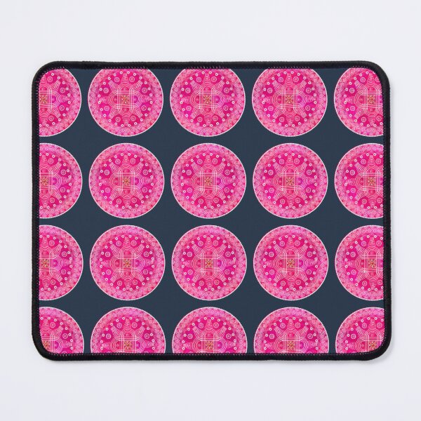 Item preview, kolam/muggu/Rangoli Pink Background designed and sold by ShreecreatE.