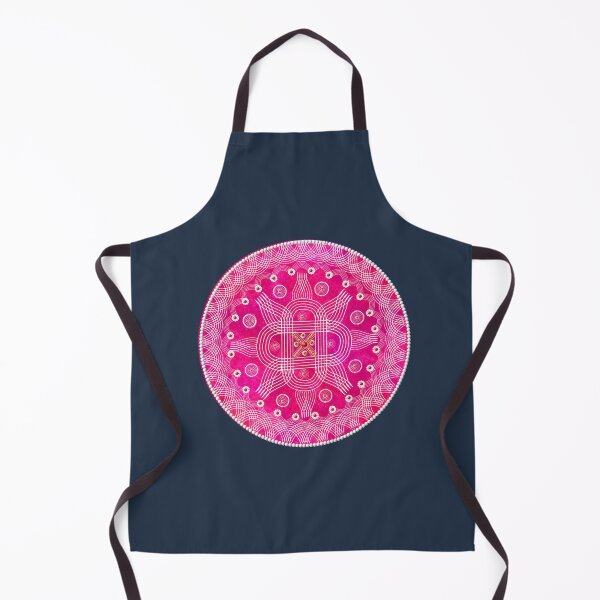 Item preview, kolam/muggu/Rangoli Pink Background designed and sold by ShreecreatE.