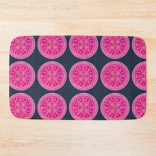 Item preview, kolam/muggu/Rangoli Pink Background designed and sold by ShreecreatE.