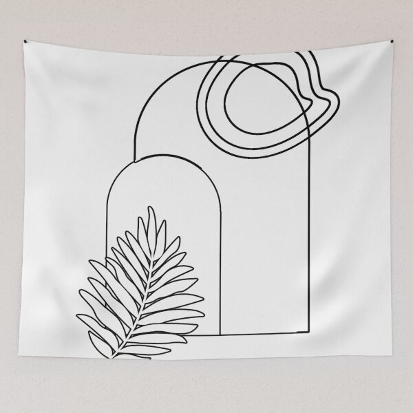 Item preview, Plant Herb Vsco Boho Wildflower Simple Line Art designed and sold by Yellowriversss.