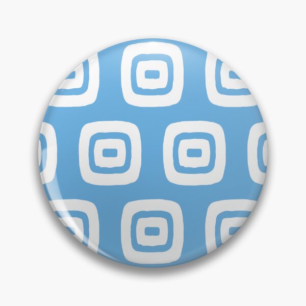 Item preview, Mid Century Modern Geometric Pattern 732 Blue and White designed and sold by tonymagnerart.