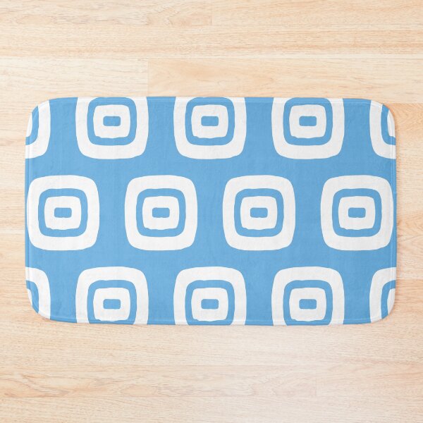 Item preview, Mid Century Modern Geometric Pattern 732 Blue and White designed and sold by tonymagnerart.