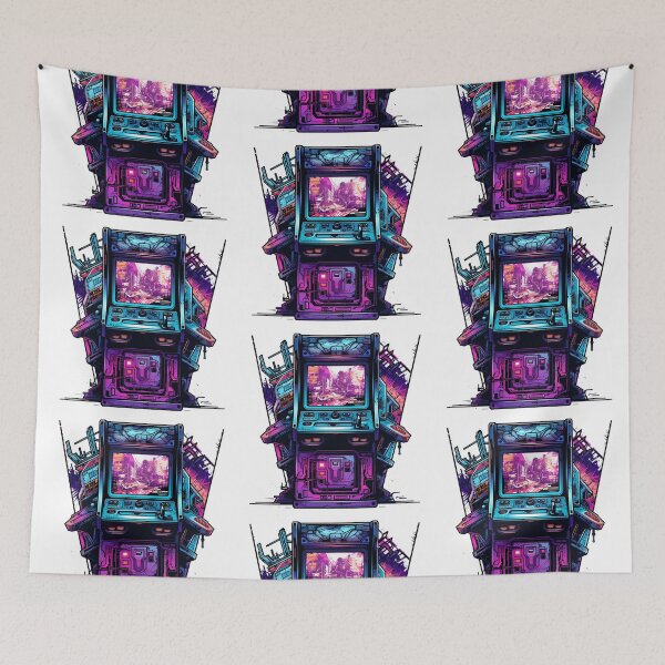 Item preview, Cyberpunk Video Game Arcade Cabinet designed and sold by SchorlCraft.