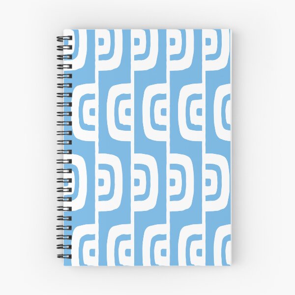 Item preview, Mid Century Modern Geometric Pattern 631 Blue and White designed and sold by tonymagnerart.