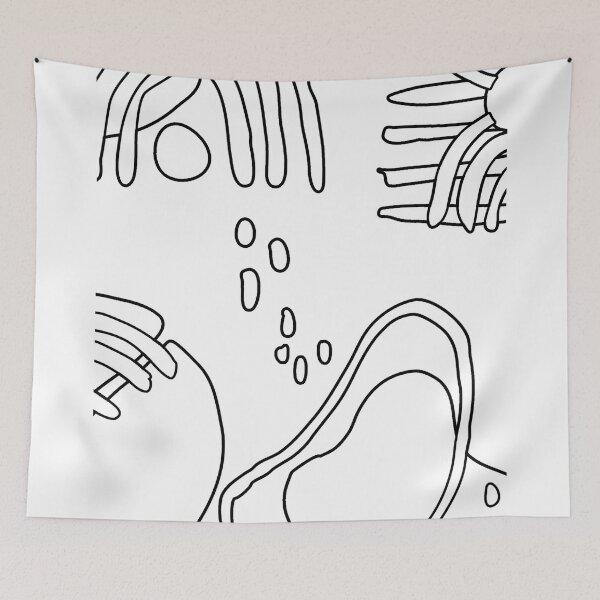 Item preview, Simple Handdraw Boho Rainbow Wildflower Pattern designed and sold by Yellowriversss.