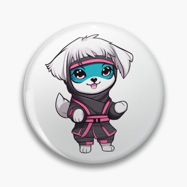 Item preview, Ninja Girl Chibi Puppy designed and sold by Fluffy Butt.