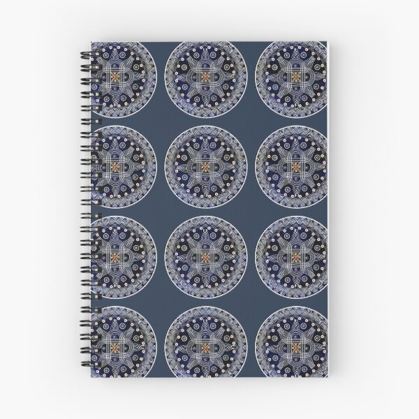 Item preview, kolam/muggu/Rangoli Blue Background designed and sold by ShreecreatE.