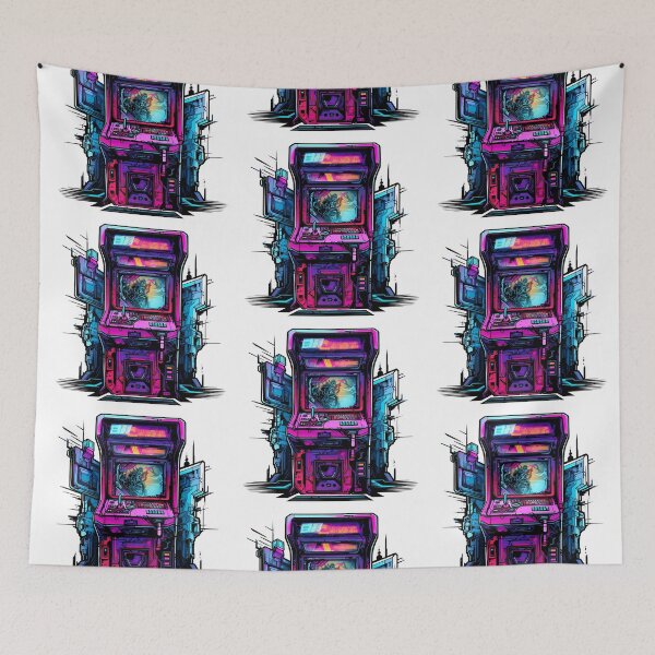Item preview, Cyberpunk Video Game Arcade Cabinet designed and sold by SchorlCraft.
