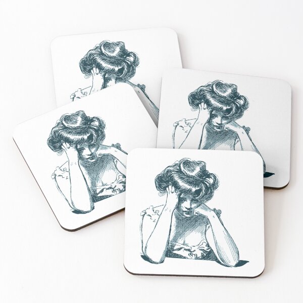 Item preview, Sad woman drawing  designed and sold by hazemm7.
