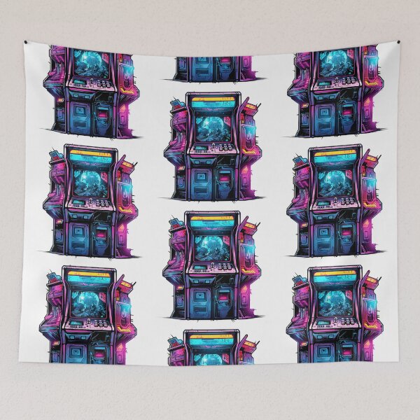 Item preview, Cyberpunk Video Game Arcade Cabinet designed and sold by SchorlCraft.