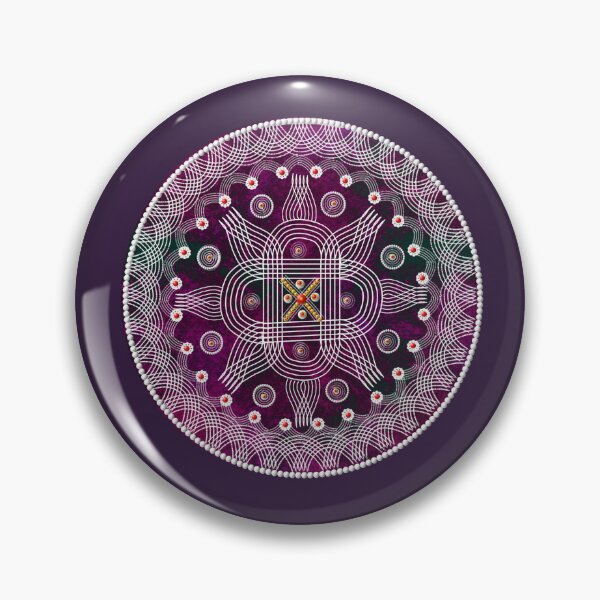 Item preview, kolam/muggu/Rangoli Purple Background designed and sold by ShreecreatE.