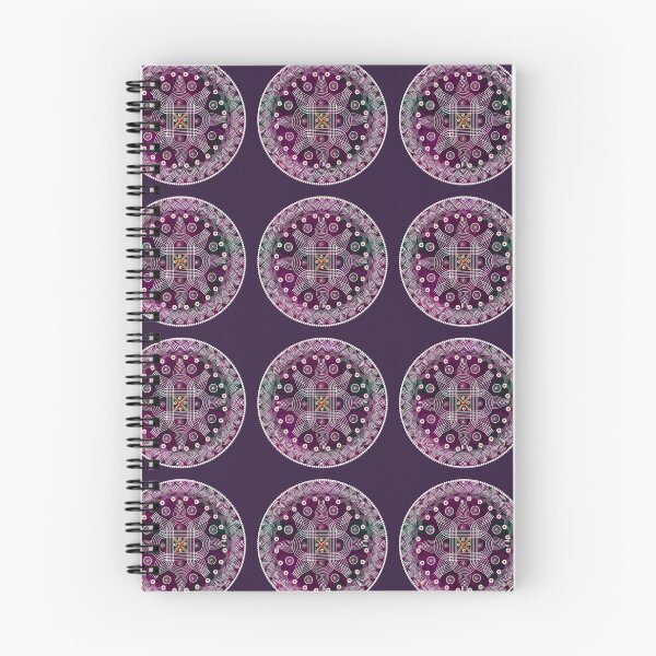 Item preview, kolam/muggu/Rangoli Purple Background designed and sold by ShreecreatE.