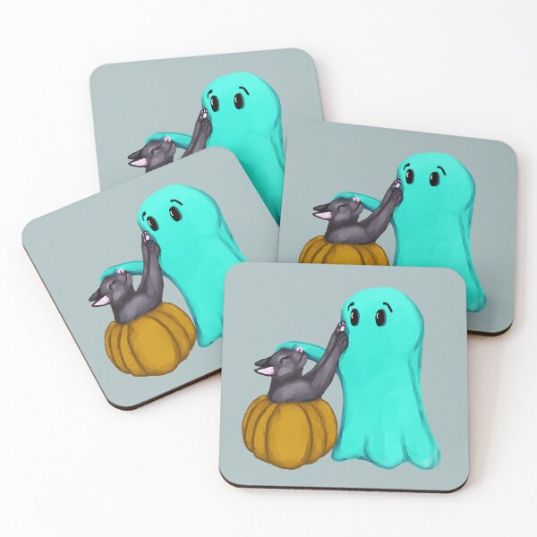 Item preview, Halloween ghost and Black cat  designed and sold by Antiope33.