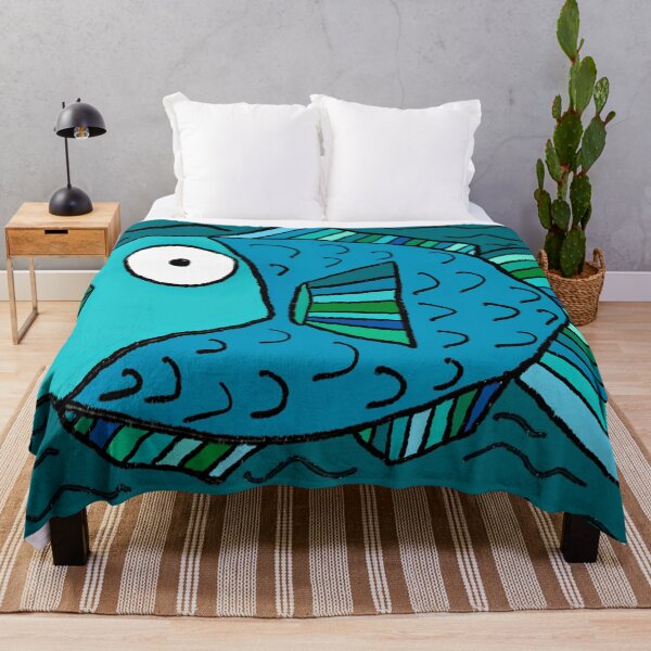 Item preview, Blue & Green Fish designed and sold by Leanne Morin.