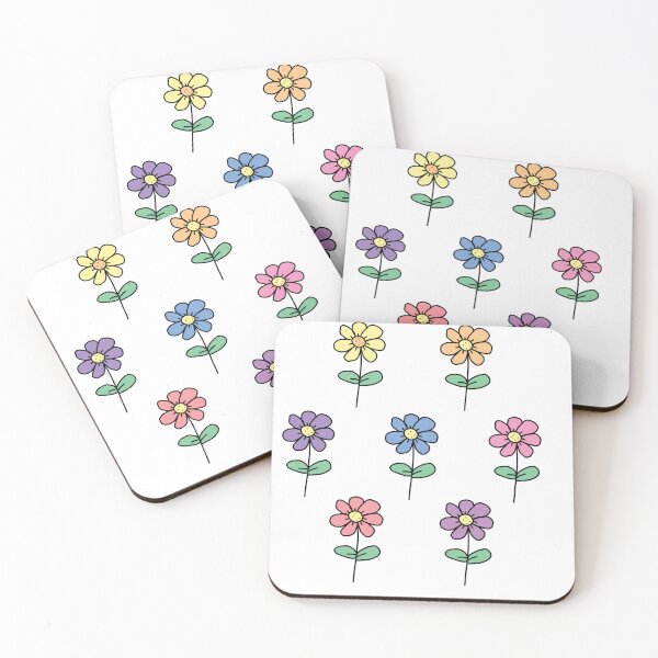 Item preview, Pastel Flowers Hand Drawn designed and sold by sassandsun.