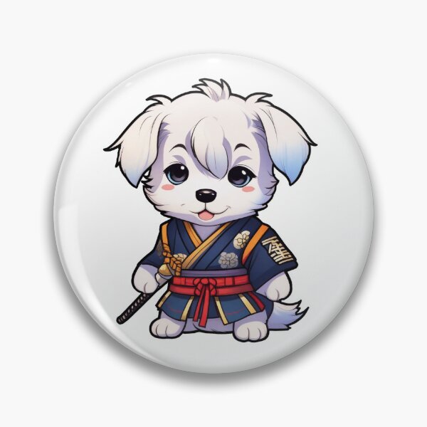 Item preview, Adorable Samurai Chibi Puppy designed and sold by Fluffy Butt.
