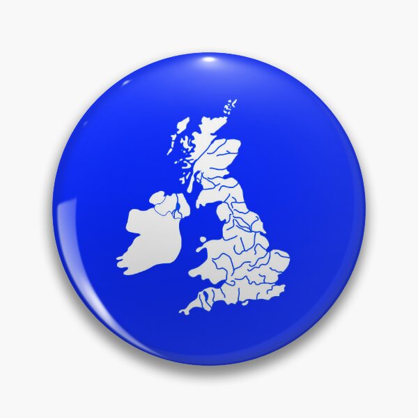 Item preview, United Kingdom UK River Map designed and sold by SFFStore.
