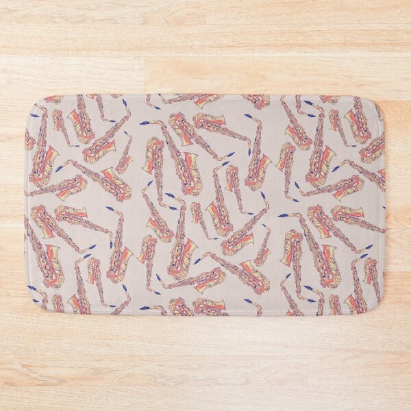 Item preview, Alto Saxophone Musical Instrument Pattern Pastel Pink designed and sold by jasmijndeklerk.