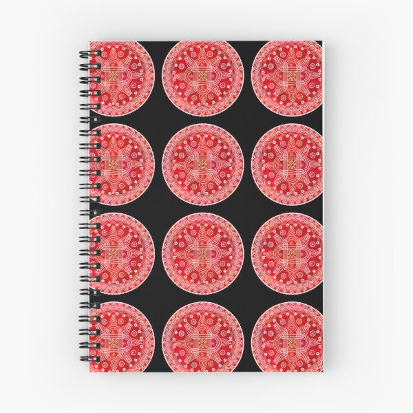Item preview, kolam/muggu/Rangoli Red Background designed and sold by ShreecreatE.
