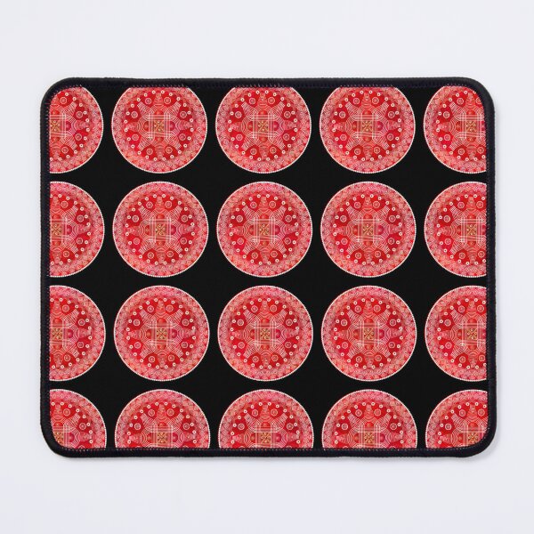 Item preview, kolam/muggu/Rangoli Red Background designed and sold by ShreecreatE.