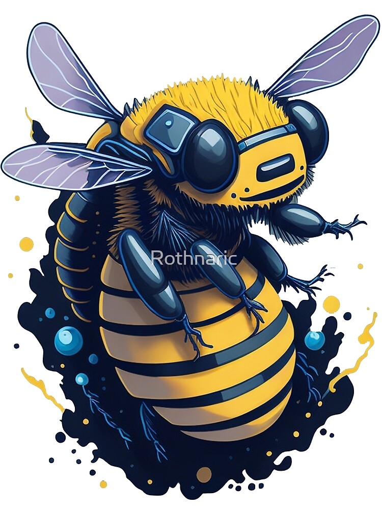 Thumbnail 3 of 3, Scarf, Funky Bee designed and sold by Rothnaric.