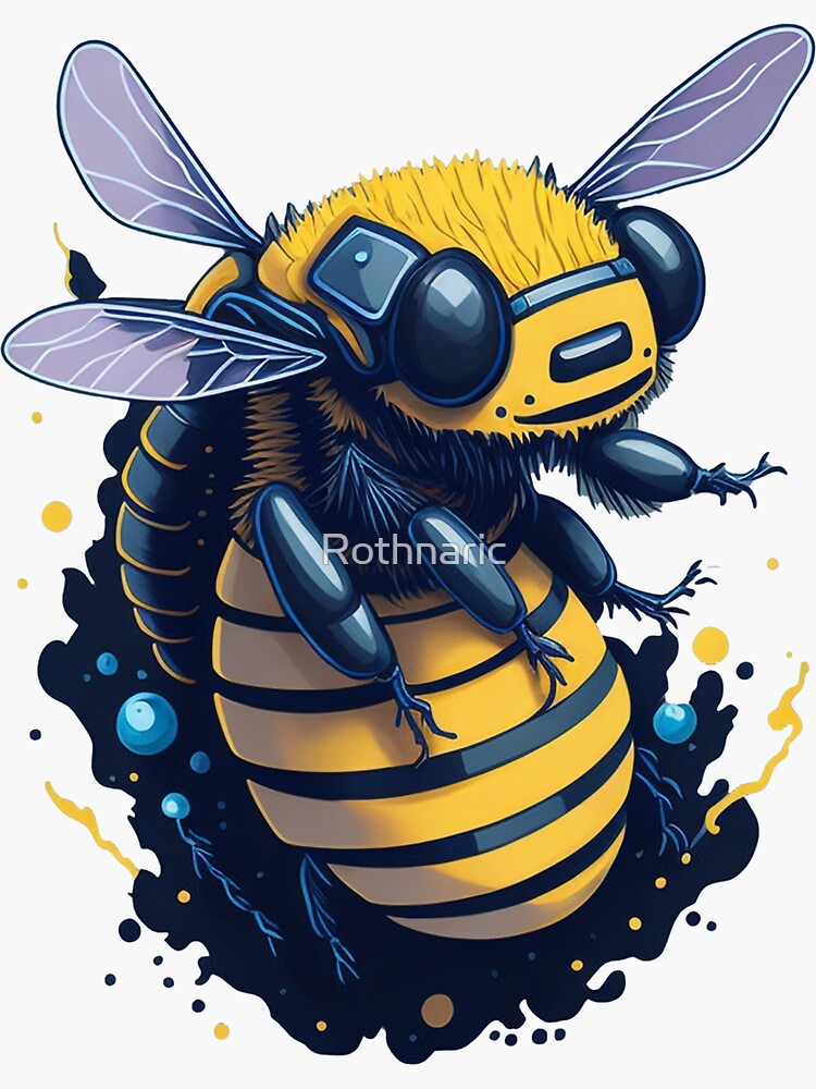 Honey bees Sticker for Sale by pikaole
