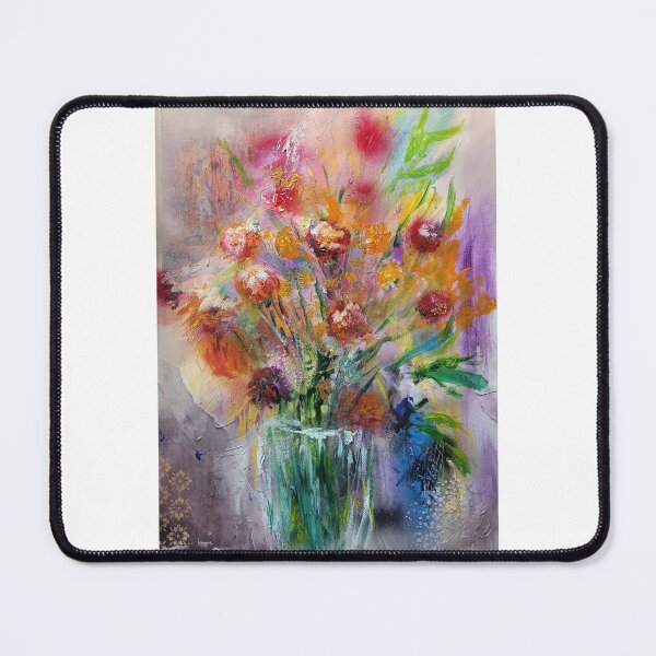 Item preview, Abstract flowers in vase designed and sold by JackieMeierArt.