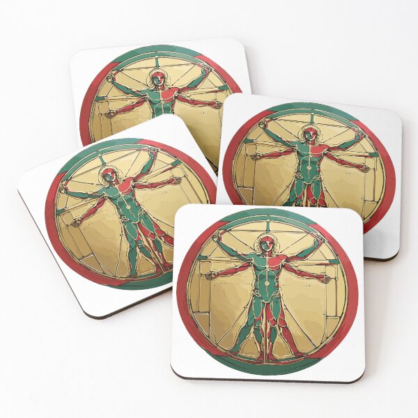 Item preview, Vitruvian Man in Reggae Colors  designed and sold by reggaeartgifts.