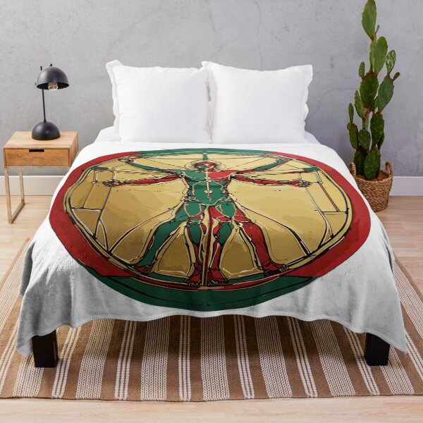 Item preview, Vitruvian Man in Reggae Colors designed and sold by reggaeartgifts.