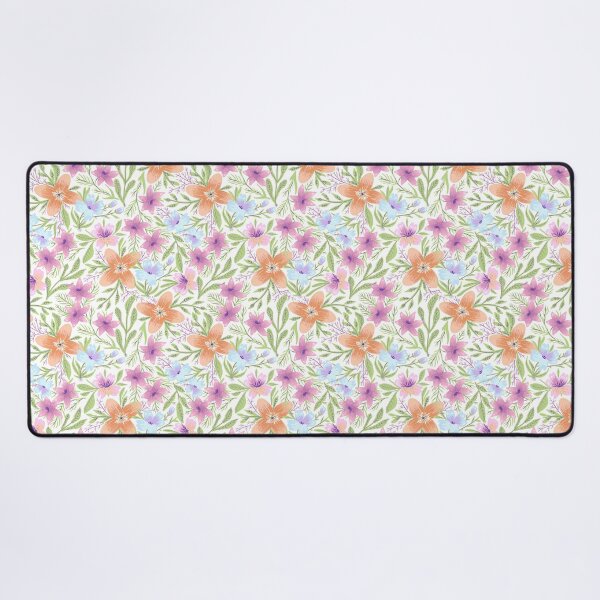 Item preview, Orange and Purple Floral Pattern: Mixed Print Magic designed and sold by Rebecca Turk.