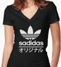 Sadidas Women's Fitted V-Neck T-Shirt