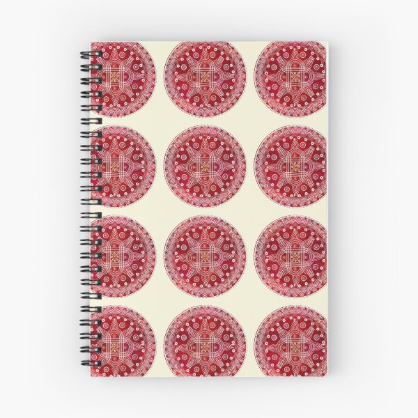Item preview, Kolam/muggu/Rangoli Red Background designed and sold by ShreecreatE.