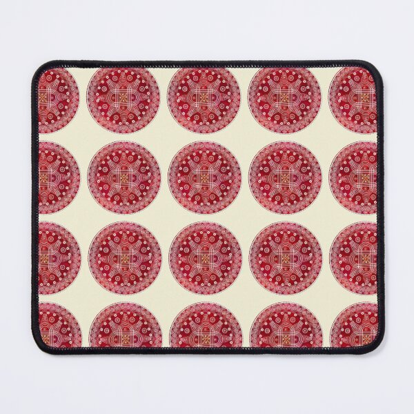 Item preview, Kolam/muggu/Rangoli Red Background designed and sold by ShreecreatE.