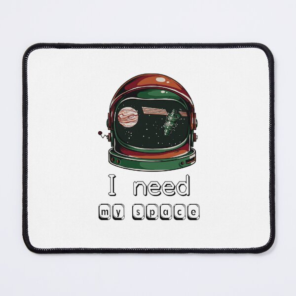 Item preview, I Need My Space Unique Design Gift Ideas Evergreen Astronaut Helmet Space Theme designed and sold by 3dozecreations.