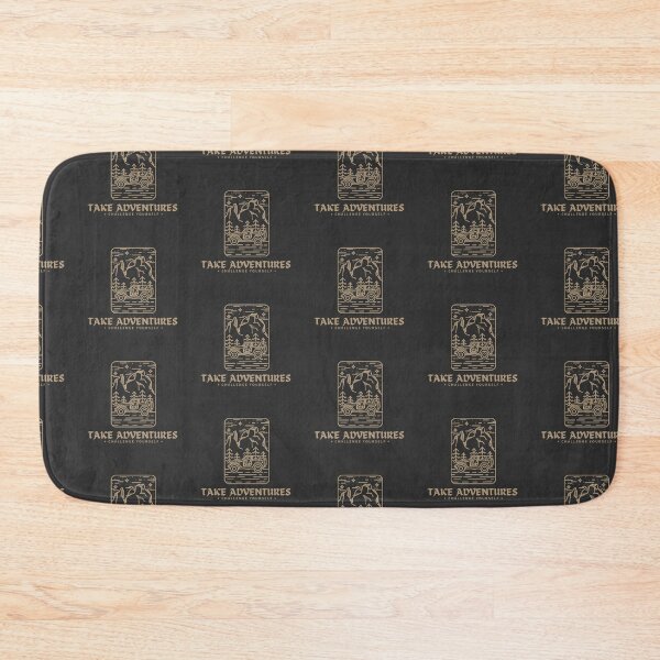 Item preview, Soft Black and Brown Take Adventures Digital Art designed and sold by LittleCabinLife.