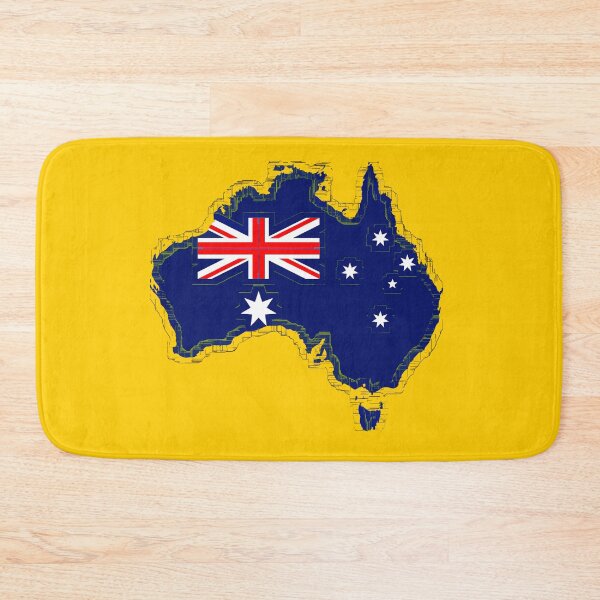 Item preview, The Australian Map and Flag  designed and sold by NaturePrints.
