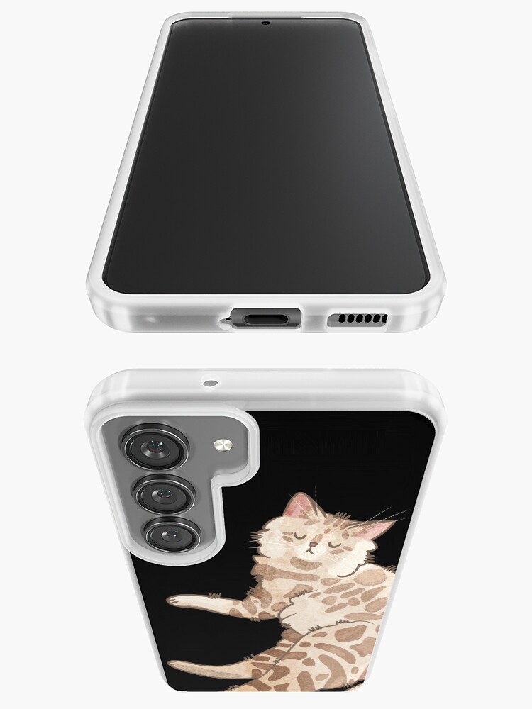 Thumbnail 3 of 4, Samsung Galaxy Phone Case, Cashmere Cat - Bengal Longhair Cat - Cat lovers gifts designed and sold by FelineEmporium.