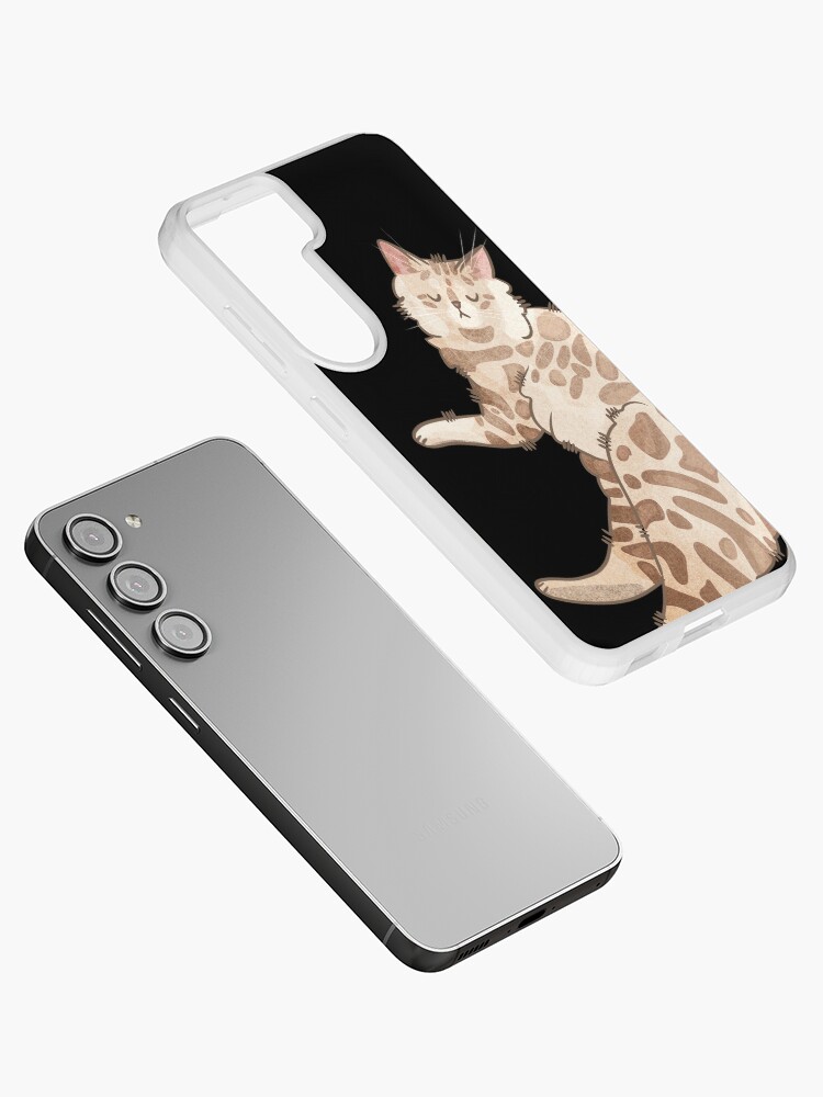 Thumbnail 2 of 4, Samsung Galaxy Phone Case, Cashmere Cat - Bengal Longhair Cat - Cat lovers gifts designed and sold by FelineEmporium.